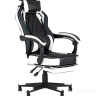 Игровое кресло компьютерное TopChairs Virage черно-белое геймерское в Москве и РФ