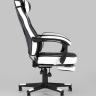 Игровое кресло компьютерное TopChairs Virage черно-белое геймерское в Москве и РФ