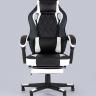Игровое кресло компьютерное TopChairs Virage черно-белое геймерское в Москве и РФ