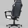 Игровое кресло компьютерное TopChairs Virage черно-белое геймерское в Москве и РФ
