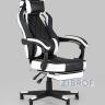 Игровое кресло компьютерное TopChairs Virage черно-белое геймерское в Москве и РФ