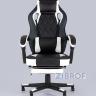 Игровое кресло компьютерное TopChairs Virage черно-белое геймерское в Москве и РФ