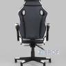 Игровое кресло компьютерное TopChairs Virage черно-белое геймерское в Москве и РФ