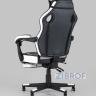 Игровое кресло компьютерное TopChairs Virage черно-белое геймерское в Москве и РФ