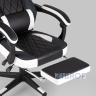 Игровое кресло компьютерное TopChairs Virage черно-белое геймерское в Москве и РФ