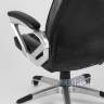 TopChairs First офисное черное в обивке из экокожи с удобным механизмом качания Top Gun в Москве и РФ