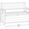 Сундук-скамья HUDSON STORAGE BENCH, коричневый в Москве и РФ