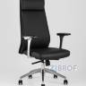 для руководителя TopChairs Armor офисное черное обивка экокожа крестовина металл в Москве и РФ