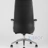 для руководителя TopChairs Armor офисное черное обивка экокожа крестовина металл в Москве и РФ