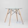 Eames стол стеклянный D80, 3 стула прозрачных в Москве и РФ