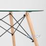 Eames стол стеклянный D80, 3 стула прозрачных в Москве и РФ