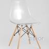 Eames стол стеклянный D80, 3 стула прозрачных в Москве и РФ