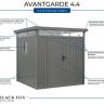 Сарай металлический Black Fox Avantgarde в Москве и РФ