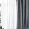 Портьера широкая с подкладом сшивная серая Riviera-91 260см в Москве и РФ