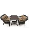 Комплект плетеной мебели T130Br/LV520-1 Brown/Beige 4Pcs в Москве и РФ