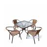 Комплект мебели Николь-2LB TLH-037С-TLH070SR-70x70 Light Beige (4+1) в Москве и РФ