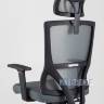 для руководителя TopChairs Local офисное серое обивка сетка ткань крестовина пластик в Москве и РФ