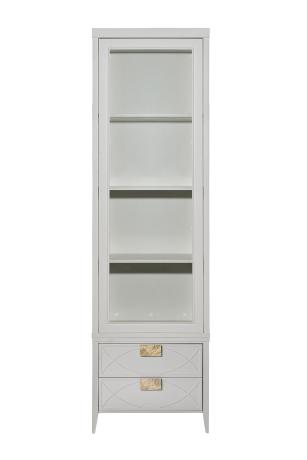 151SV-000021 Шкаф-витрина 1 стеклянный фасад с тумбой прикроватной с 2-мя ящиками в Москве и РФ