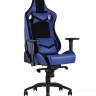 Игровое кресло компьютерное TopChairs Racer Premium синее геймерское в Москве и РФ