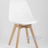 Eames DST, диаметр стола 80 см, 3 стула Frankfurt белые в Москве и РФ