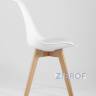 Eames DST, диаметр стола 80 см, 3 стула Frankfurt белые в Москве и РФ