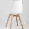 Eames DST, диаметр стола 80 см, 3 стула Frankfurt белые в Москве и РФ