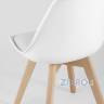 Eames DST, диаметр стола 80 см, 3 стула Frankfurt белые в Москве и РФ
