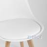 Eames DST, диаметр стола 80 см, 3 стула Frankfurt белые в Москве и РФ