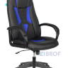 Кресло игровое Бюрократ VIKING-8N/BL-BLUE черный/синий искусственная кожа геймерское в Москве и РФ
