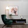 Тумба под телевизор D'Oro Garda Decor черная с золотом в Москве и РФ