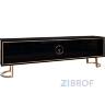 Тумба под телевизор D'Oro Garda Decor черная с золотом в Москве и РФ