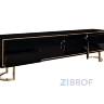Тумба под телевизор D'Oro Garda Decor черная с золотом в Москве и РФ