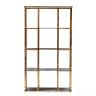 46AS-SH1537-GOLD Стеллаж золотистый/темн.ст. 100*40*180см в Москве и РФ