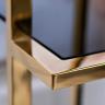 46AS-SH1537-GOLD Стеллаж золотистый/темн.ст. 100*40*180см в Москве и РФ