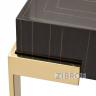 Стол журнальный квадратный Golden Prism коричневый/золото 1 в Москве и РФ