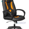 Кресло игровое Бюрократ VIKING-8N/BL-OR черный/оранжевый искусственная кожа геймерское в Москве и РФ