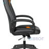 Кресло игровое Бюрократ VIKING-8N/BL-OR черный/оранжевый искусственная кожа геймерское в Москве и РФ