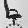 Компьютерное кресло TopChairs Atlant офисное черное обивка экокожа, механизм качания Top Gun пятилучье в Москве и РФ