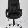 Компьютерное кресло TopChairs Atlant офисное черное обивка экокожа, механизм качания Top Gun пятилучье в Москве и РФ