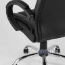 Компьютерное кресло TopChairs Atlant офисное черное обивка экокожа, механизм качания Top Gun пятилучье в Москве и РФ