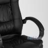 Компьютерное кресло TopChairs Atlant офисное черное обивка экокожа, механизм качания Top Gun пятилучье в Москве и РФ