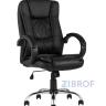 Компьютерное кресло TopChairs Atlant офисное черное обивка экокожа, механизм качания Top Gun пятилучье в Москве и РФ