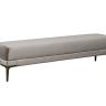Банкетка Prima на метал опорах бежевая Velvet BEG 40*160*40см в Москве и РФ