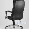 Компьютерное кресло TopChairs Control офисное черное обивка экокожа, механизм качания Top Gun в Москве и РФ