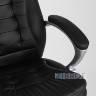 Компьютерное кресло TopChairs Control офисное черное обивка экокожа, механизм качания Top Gun в Москве и РФ