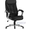 Компьютерное кресло TopChairs Control офисное черное обивка экокожа, механизм качания Top Gun в Москве и РФ