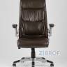Компьютерное кресло TopChairs Force офисное коричневое в обивке из экокожи и сетки, механизм качания Top Gun в Москве и РФ