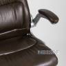 Компьютерное кресло TopChairs Force офисное коричневое в обивке из экокожи и сетки, механизм качания Top Gun в Москве и РФ