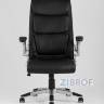 Компьютерное кресло TopChairs Force офисное черное, обивка из экокожи в Москве и РФ