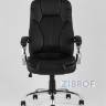 TopChairs President офисное черное в обивке из экокожи, механизм качания и регулировки Top Gun в Москве и РФ